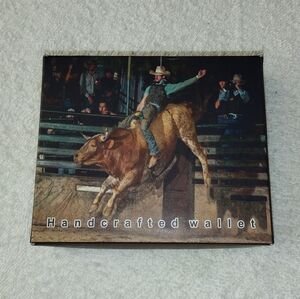 VEGAN LEATHER MENS WALLET WESTERN MENS WALLET VEGAN LEATHER COWBOY MEN'S WALLET
